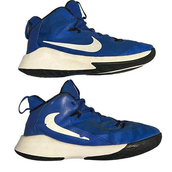 YOUTH boys Nike Future Court Blue/White High Top Shoes Sz 7 Kid's, Mens 7 - Picture 3 of 7
